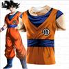 Dragon Ball Z Goku T-shirt Summer Short Sleeved Jersey Men's Anime 3D Printed T-shirt Short Sleeved Men's Kid T-shirt Y2k