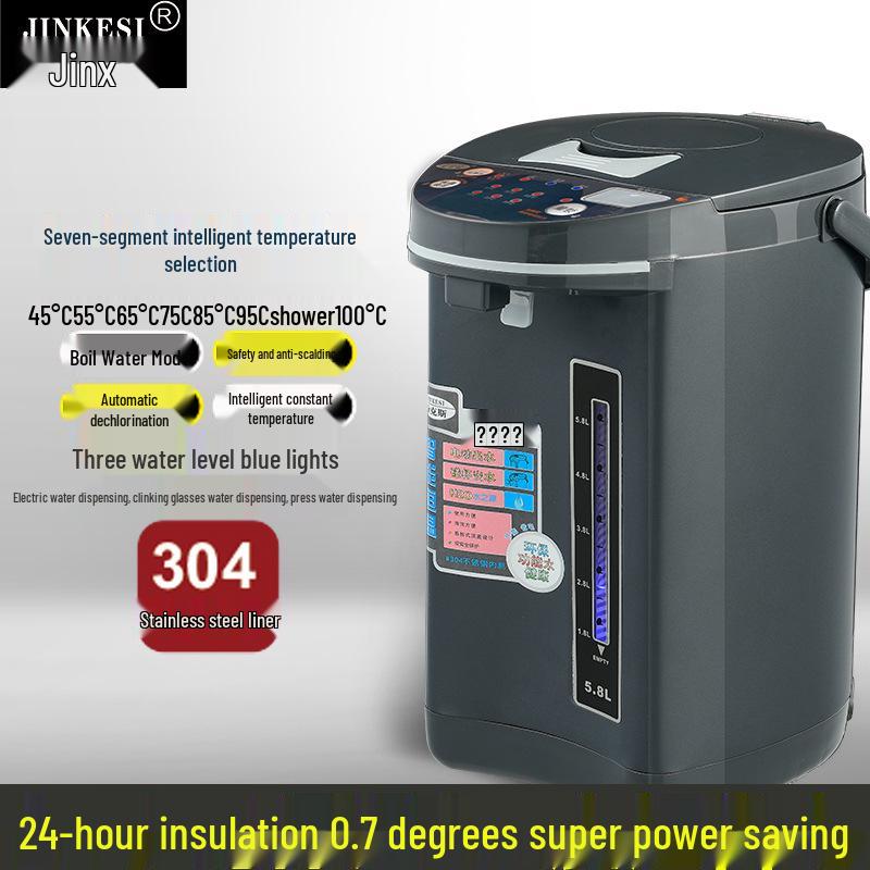 Hervidor Eléctrico de Acero Inoxidable Aislado de 7 Etapas Jinx y Calentador de Biberones - Calentador de Leche de Temperatura Constante para la Preparación de Leche en Polvo