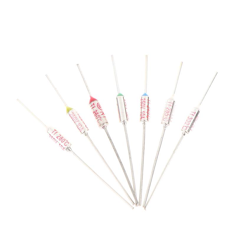 10 Stück Reiskocher Überhitzungssicherung Tf Thermosicherung Ry 10A 15A 250V Temperatur 72C 85C 95 110C 130C 135C 142C 145C 280C 285C 300C