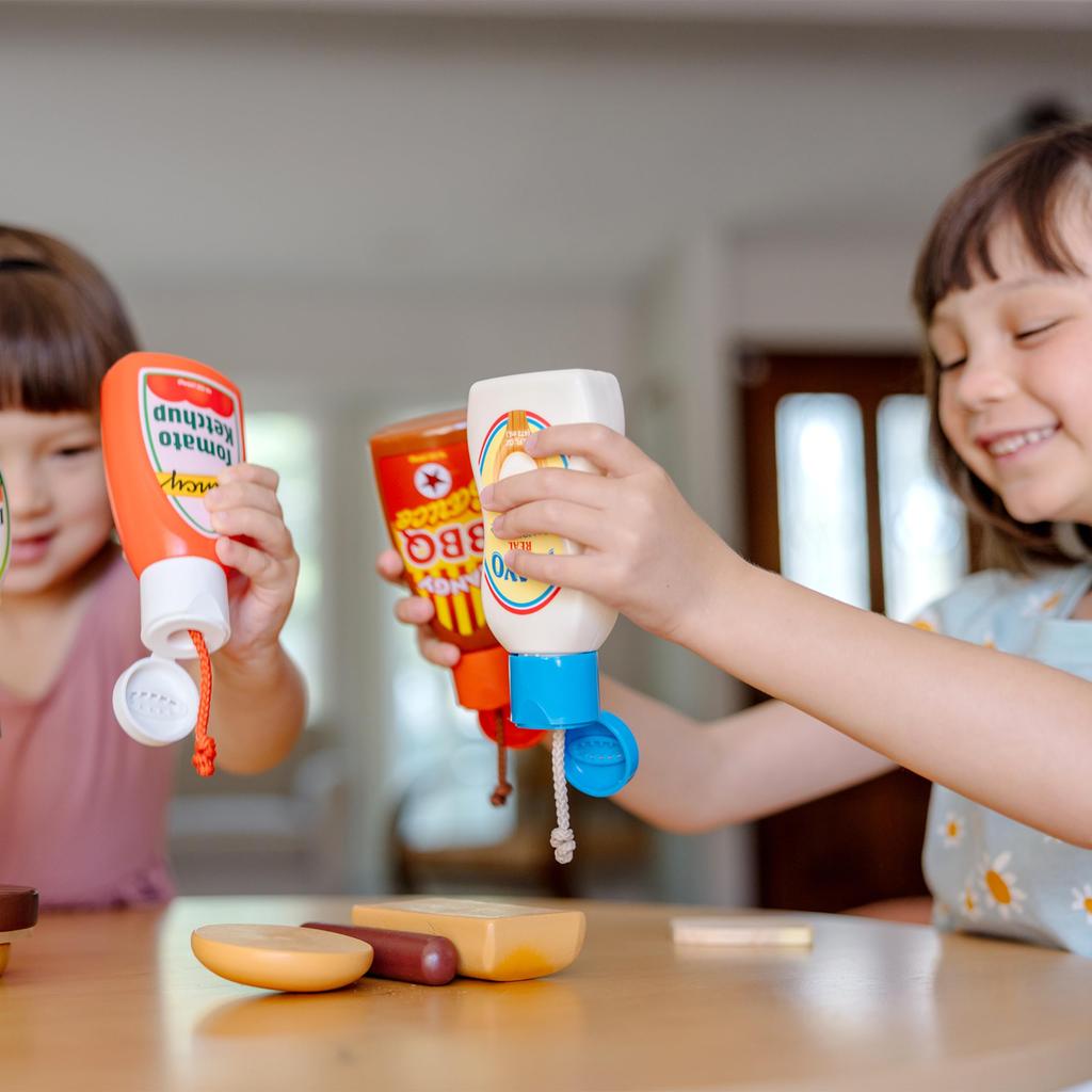 Melissa Doug Melissa Doug Zestaw Ulubionych Przypraw Zabawa Edukacyjna Wiek 3 i Boże Narodzenie & & [MD4317] Zabawka, Zabawka, Zestaw, Składniki, Sos, Plastik,