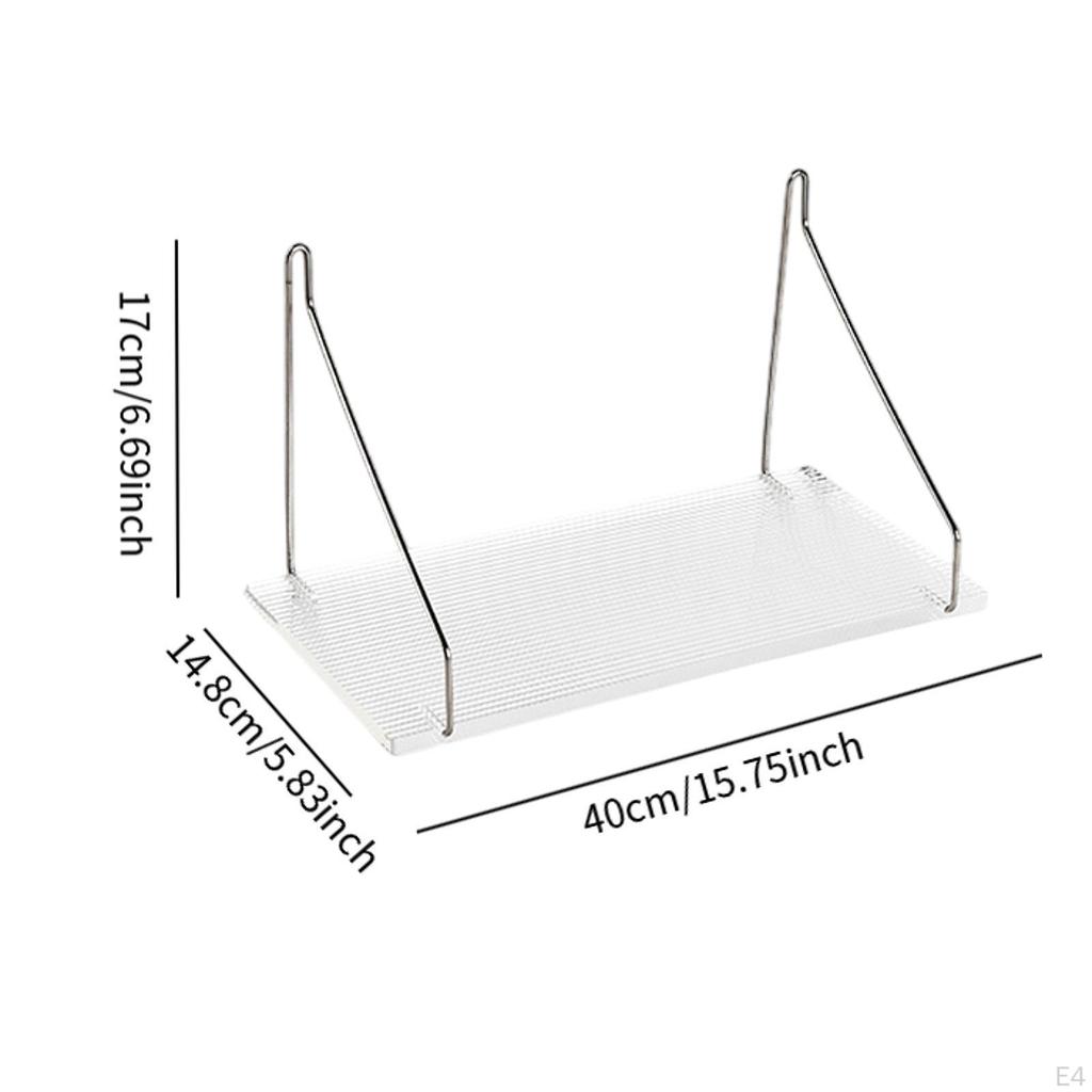 Floating Shelf Wall Display Modern Storage Rack Organizer for Bedroom Living Room Home Decor