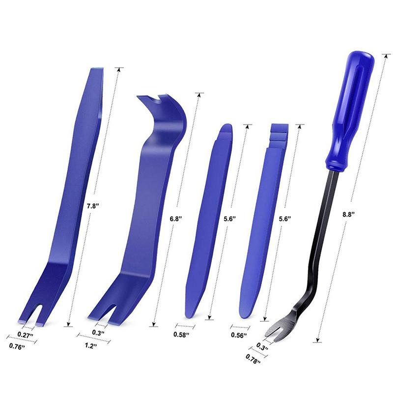 Car Trim Removal Tool Set With Durable Nylon Scratch Free For Car Interior Modification Audio Installation