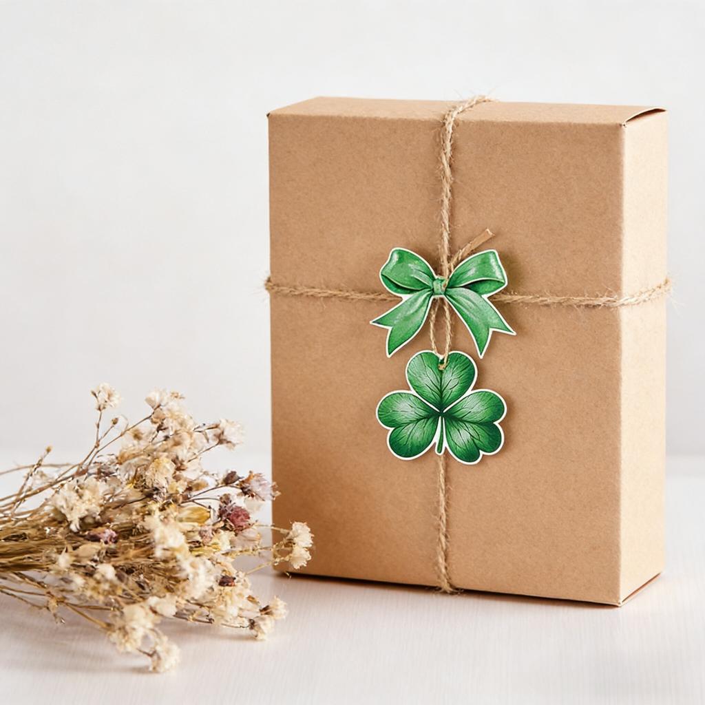 18pcs St. Patrick's Day Hanging, Green Clover, Bow, Irish Festival Gift Label, Office, Garden, Home Decoration, Party Decoration