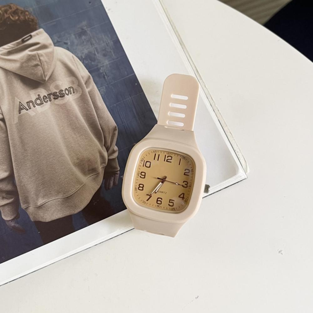 Relojes de moda para mujer, reloj con esfera de cuarzo, relojes de pulsera de cuarzo de lujo para mujer, reloj femenino de silicona