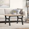 VidaXL Coffee Table Y-Frame, Side Table, Sofa End Table, Living Room Furniture, 80x80x45.5cm Pine Wood 3282773