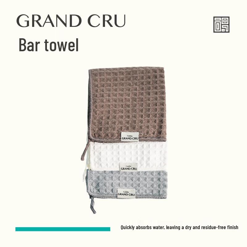 LATELIER GRAND CRU Coffee Machine Cleaning Towel 29x29cm светло-серый