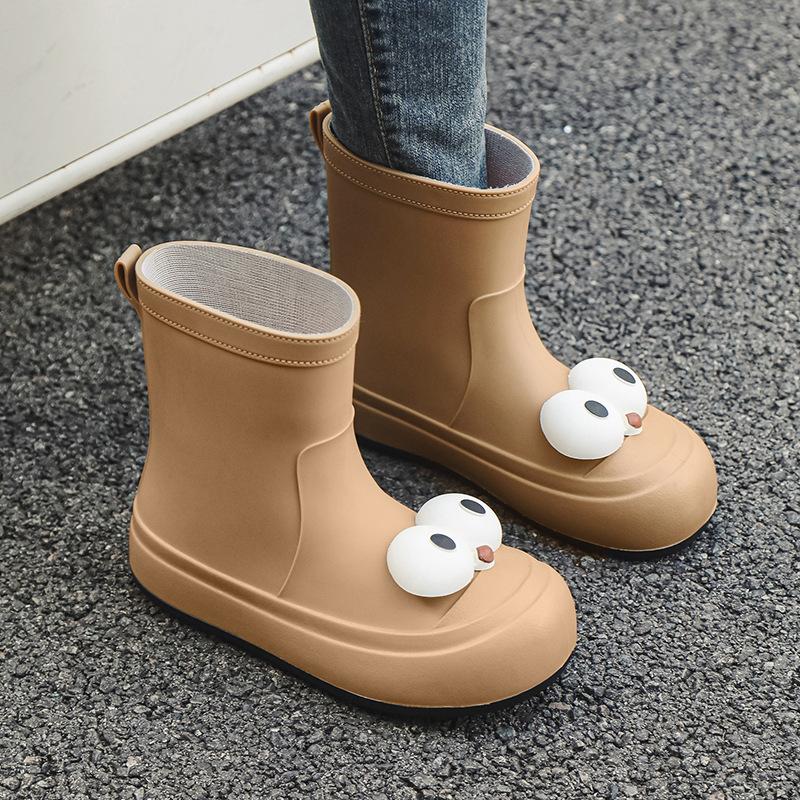 

Модные женские дождевые сапоги, водонепроницаемые и нескользящие, хлопковые, теплые, резиновые сапоги с толстой подошвой, износостойкие L【40/41】 коричневый