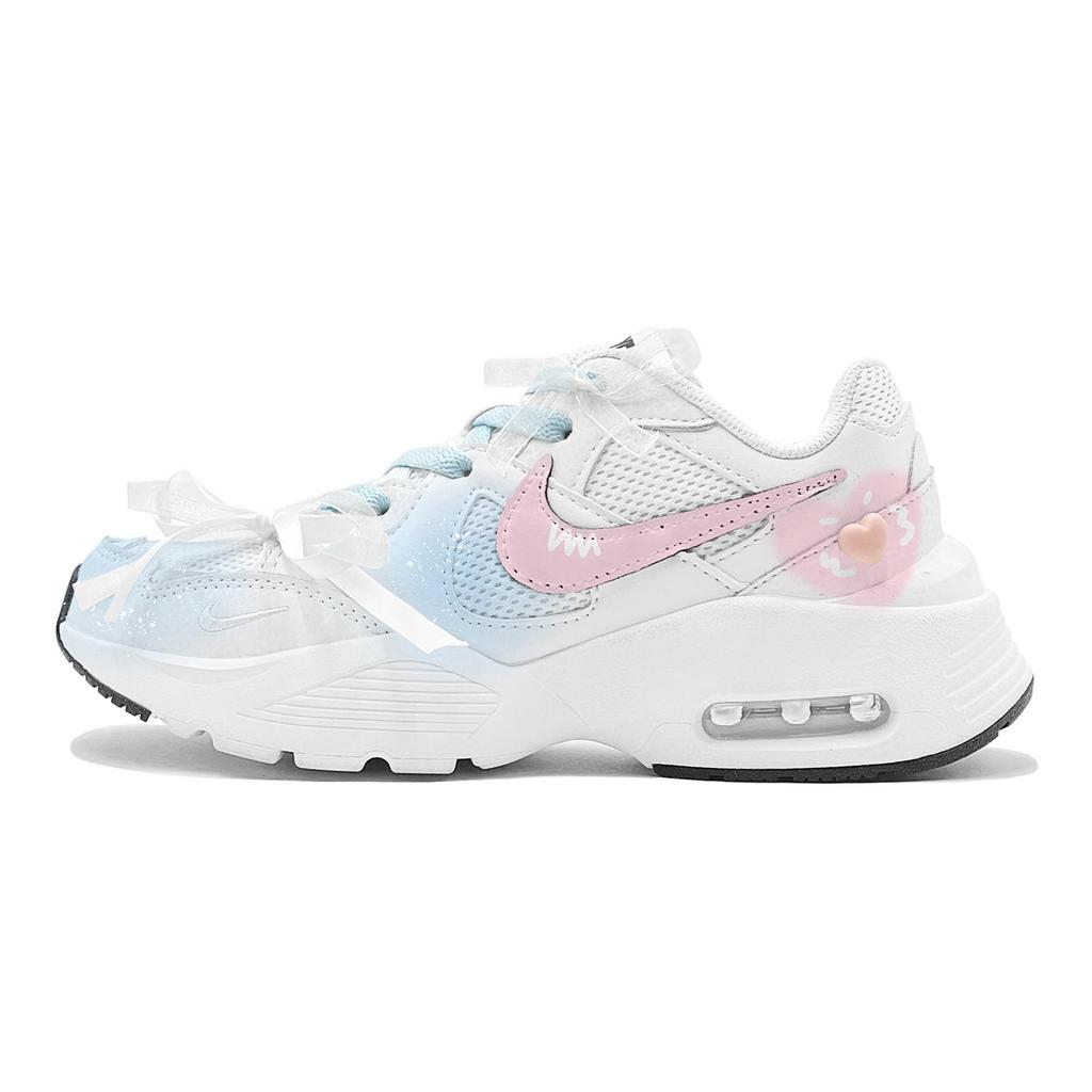 Nike Air Max Fusion Abrasion Resistant Lightweight Wear resistant And Lightweight Low top Running Shoes Women's CJ1671-100(TeamS2-S-BOX)