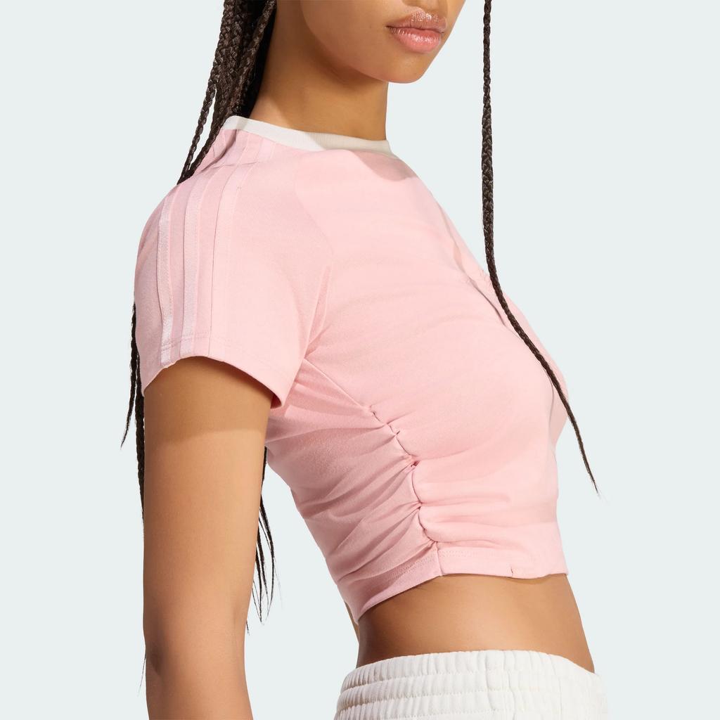 Women's Adidas Originals X Jennie T Shirts Unisex Pink Crew Neck Moderate
