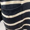 S-5XL Winter Stripe Clash Colour Round Neck Long Sleeve Loose Pocket Women's Fashion Sweater