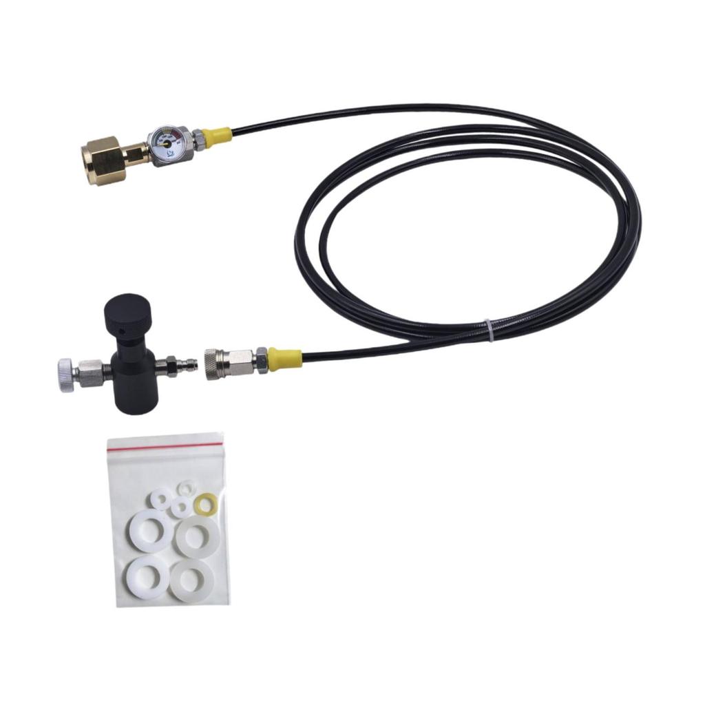 Carbonator Refill Adapter Connector Kit Accessory Professional 40Inches Hose Style A