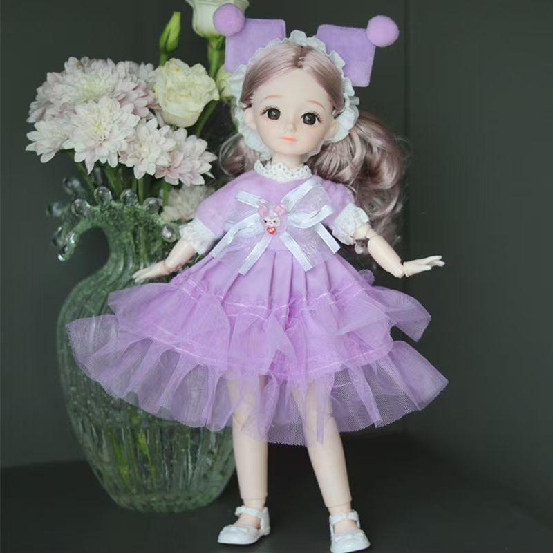 Oblečení pro 30cm panenku Pěkné šaty 1/6 BJD panenka DIY Oblékání Lolita Princeznovská sukně Oblečení Hračka pro dívku Sváteční dárek Doplňky pro panenku