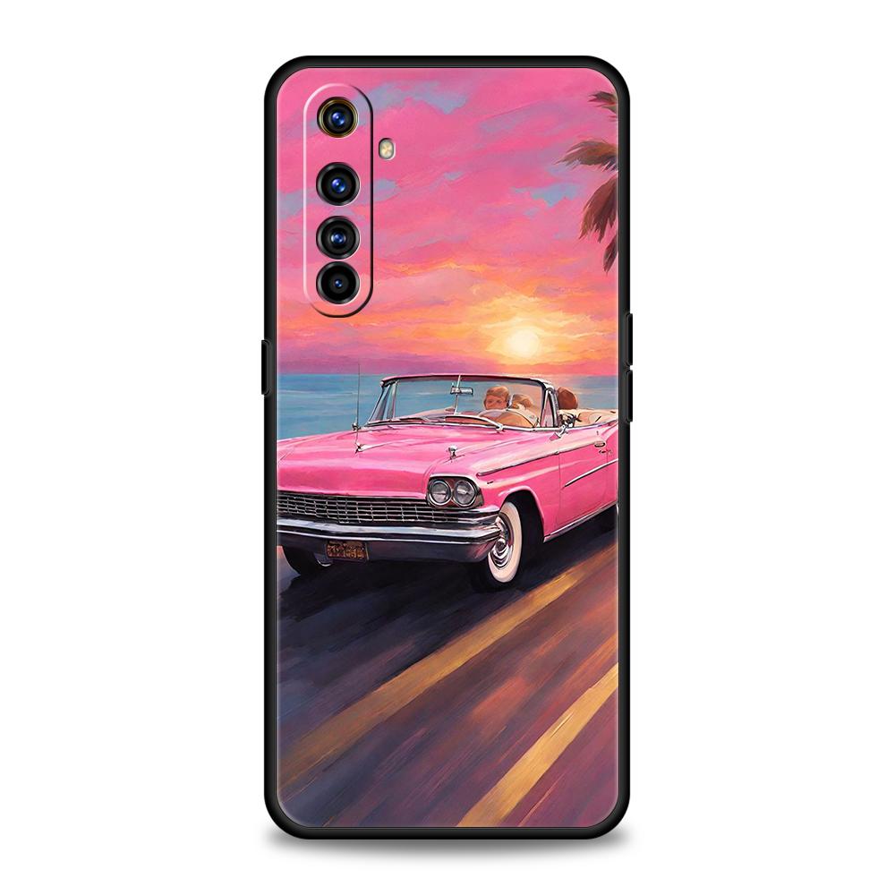 

Phone Case For Oppo A17 A31 A54 A57 A78 A79 A80 A98 Find X5 X6 Reno 7 8 10 11 12 13 F Pro 5G Soft TPU Fashion Pink Car Pattern Reno11