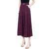 High-Waisted Wide-Leg Draping Elastic Culottes for Women
