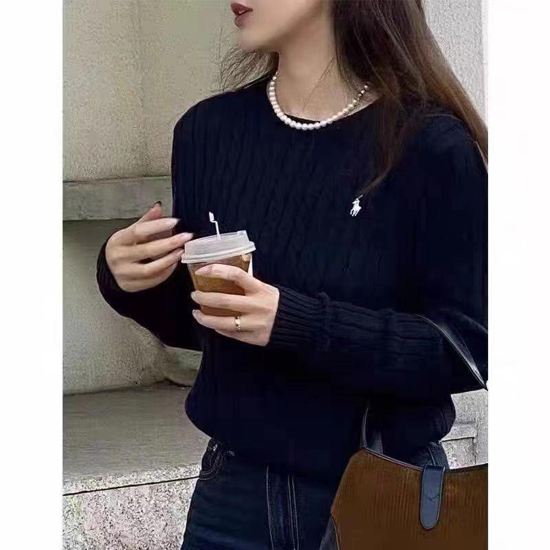 Pulover larg tricotat cu cabluri retro pentru femei - Stil coreean Toamnă/Iarnă