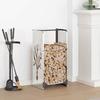 VidaXL Firewood Rack 40x30x80 Cm Stainless Steel, Fireplace Log Holder, Log Holder, Holder for 864229