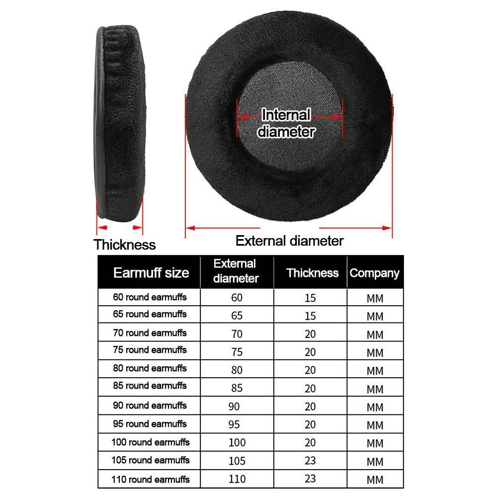 Headset Cushion Velvet Flannelette Earphone Case Replacement Earpads Cushion Cover Ear Pads