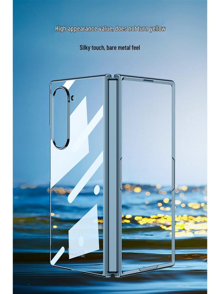 Galaxy Z Fold7 Anti-Fall Electroplated Transparent Case