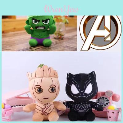 Marvel Avengers Black Panther Hulk Groot Plush Toys Soft Pp Cotton Stuffed Superheroes