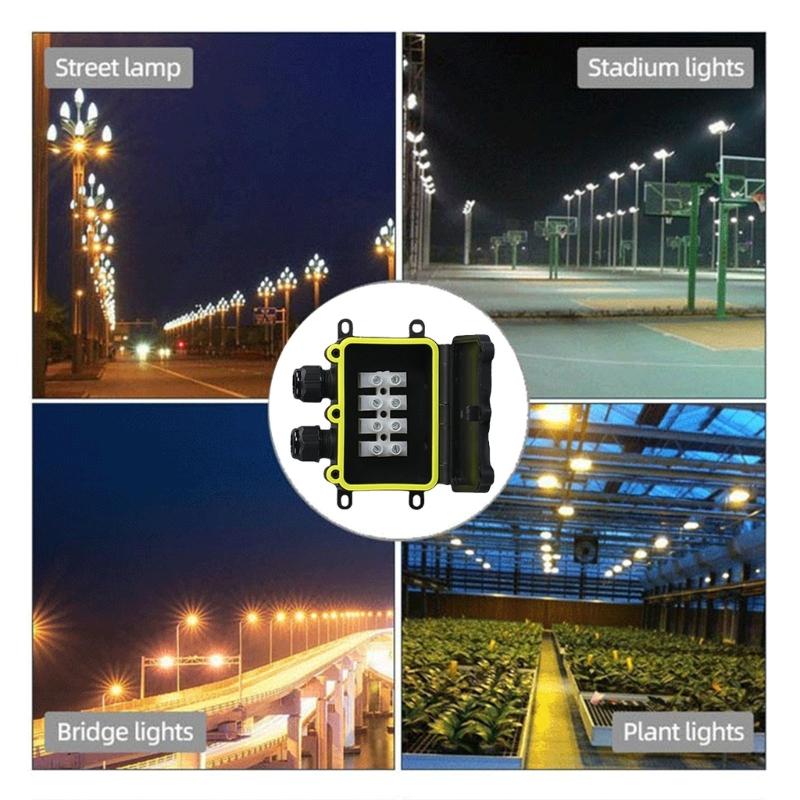 Lauko vandeniui atspari jungiamosios dėžutės Elektros apsaugos dėžutė Požeminis elektros jungiamosios dėžutės Kabelio jungtis Patvari