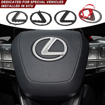 ABS Car Steering Wheel Center Emblem Sticker Accessories For NX IS 250 RX GS UX RX300 RX350 CT200H GX460 ES LX Fsport GX