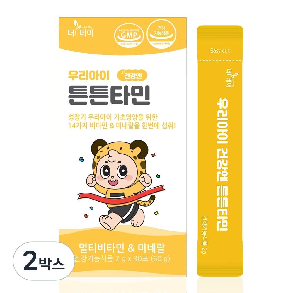 The Day Children's, Toddler, and Baby Multivitamin Immunity Supplement Mango Flavor 30 Servings 2 Boxes