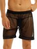 Men's Briefs Sheer Mesh Loose Lounge Boxer Shorts Panties Briefs Homewear Beachwear