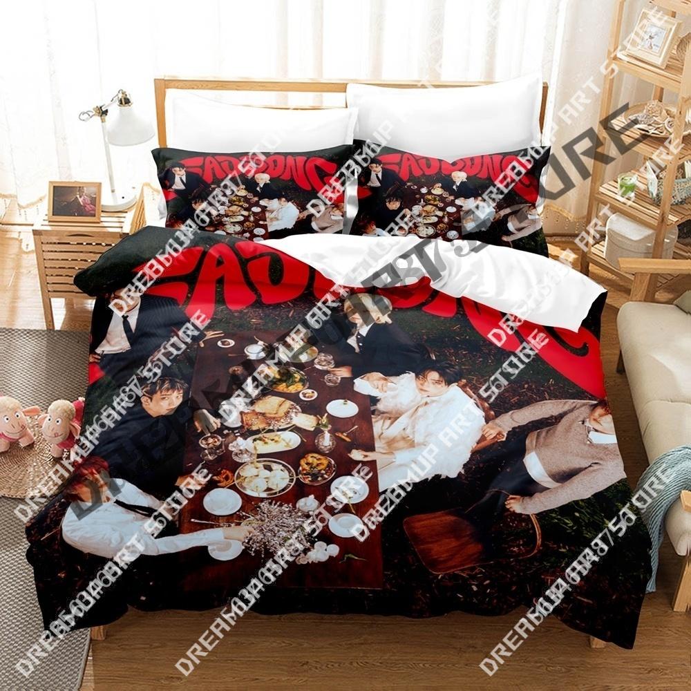 3D Print Kpop P1Harmony Bedding Set Twin Queen King Full Size Duvet Cover Pillowcase Bed boys girls Adult Home Textiles