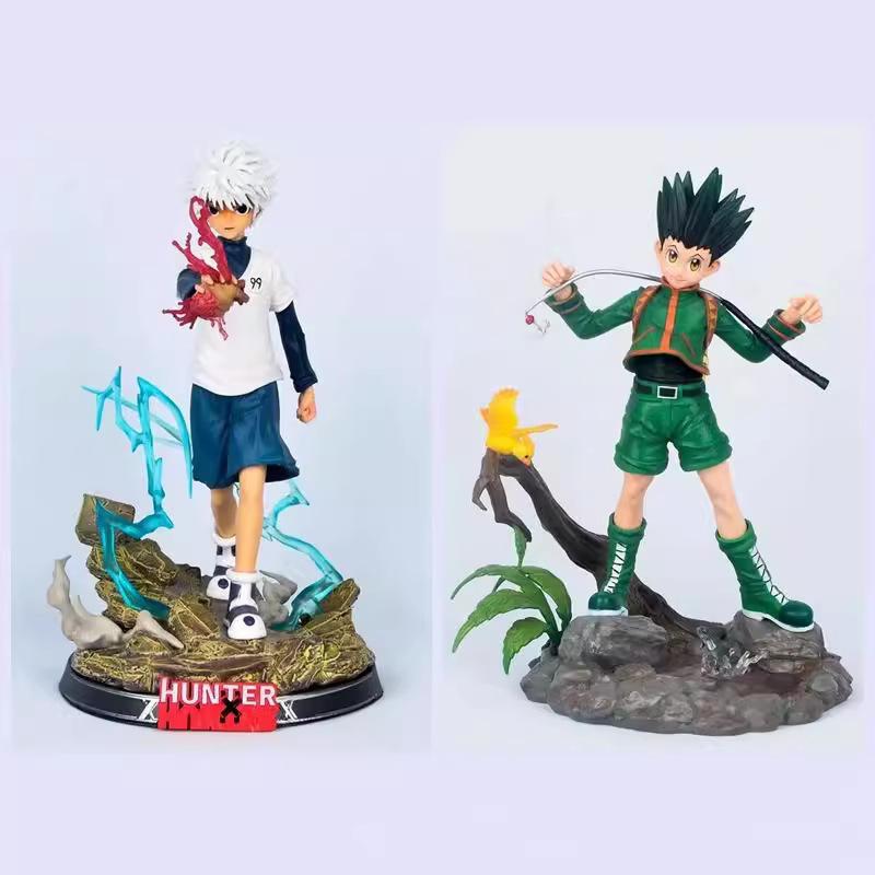Hunter x Hunter Anime Figura GK Killua Zoldyck Statua Scena Lalka Kreskówkowa z PVC Model Kolekcja Dekoracja Zabawki Prezent