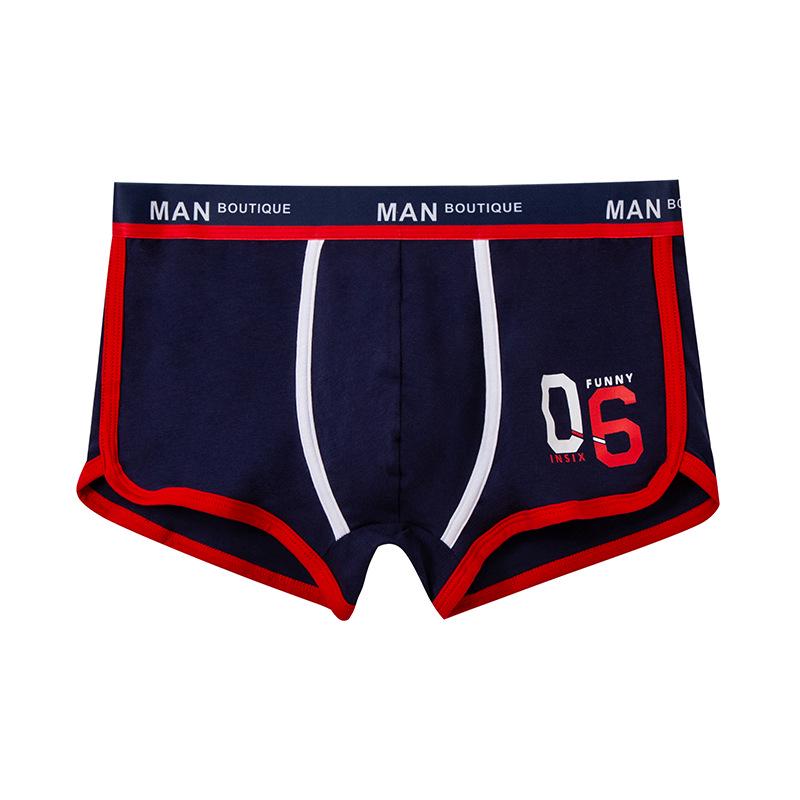 Men’s Cotton Boxer Briefs - Breathable, Antibacterial Four-Corner Underwear