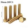 20PCS Hex Bolt M6 Grade 8.8 Color Zinc Plated High Strength External Hexagon Screw Fasteners