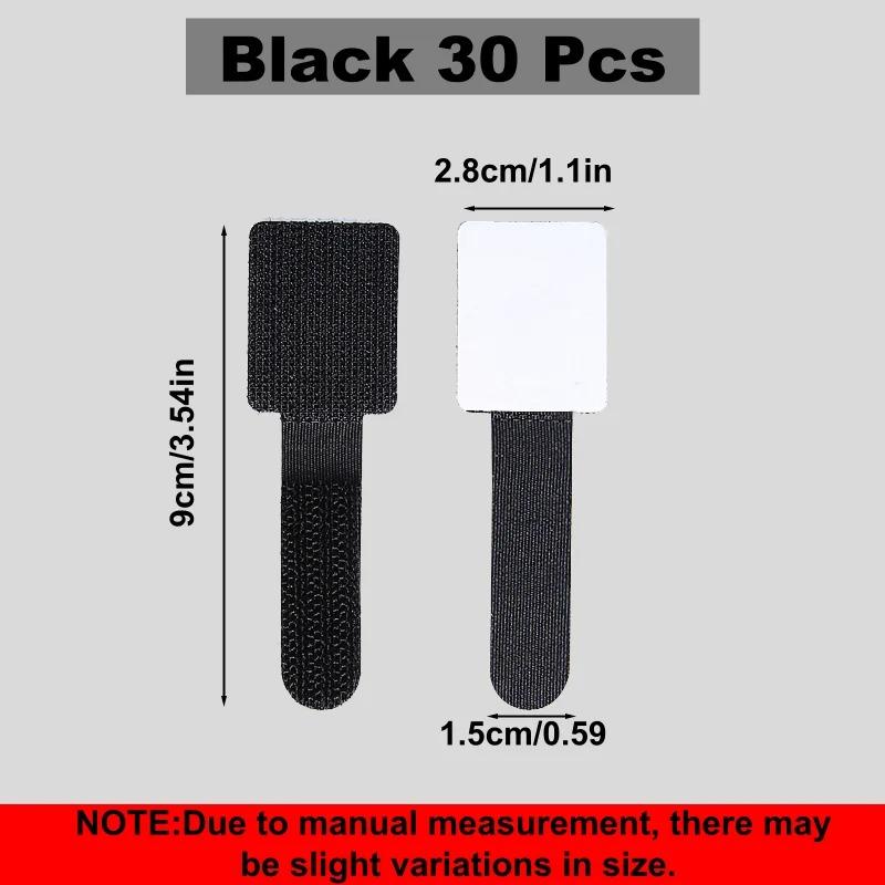 Reusable Self Adhesive Hook and Loop Cable Ties Cord Rope Holder Cord Organizer Straps Wire Organizers Home Office Essentials