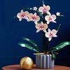 Building Blocks Orchid Flower Bouquet Set Artificial Plant Construction Toy for Home Decor & Gift Giving