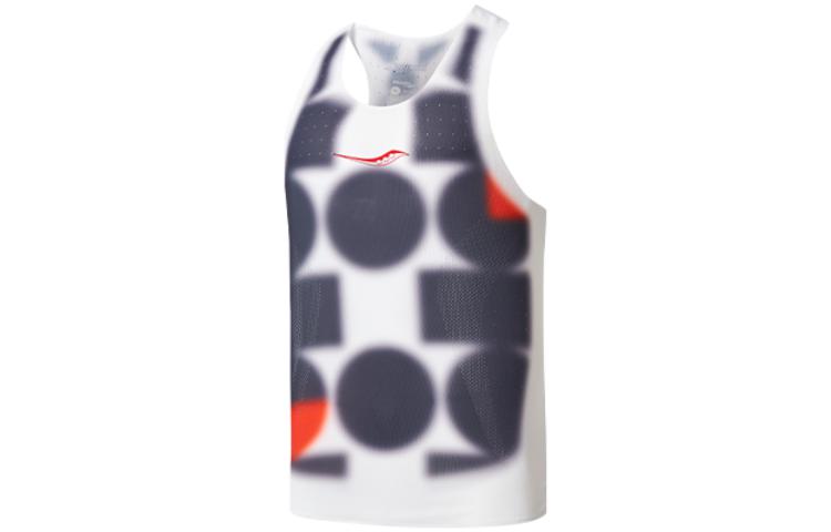 Herren Saucony Lauf-Tanktop Herren Weiß 2XL gray
