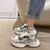 Summer New Breathable Dad Shoes Female Student Casual Shoes Female Platform Heightening Running Shoes