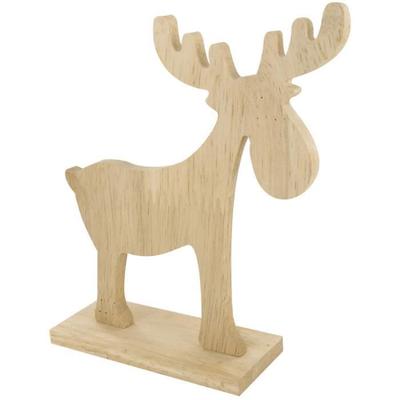 Elan To Decorate - Gaspard - Beige - Wood - 12 Cm - Unisex