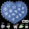 Stampo in Silicone per Nail Art Fiori 3D Stampi per Creazione Unghie Stencil per Unghie Goffrati Stampo per Scultura Decorazioni per Manicuristi