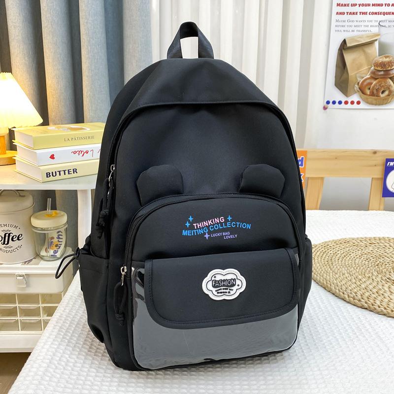 High-value college style, fresh and sweet, high-capacity backpack for primary and secondary school students