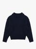 Saengleogsyu Cable Collar Knit Navy