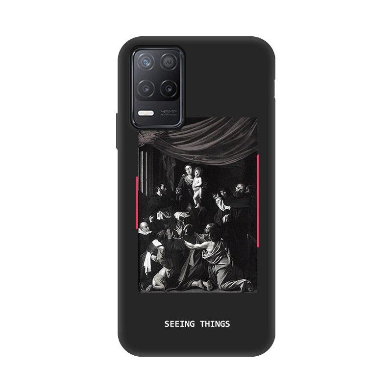 Desconto Para oppo realme 8 pro tampa do caso para realme 8 7 6 pro 7i  shell capa funda capa estilo do negócio tpu silicone telefone de protecção  de caso | Acessórios