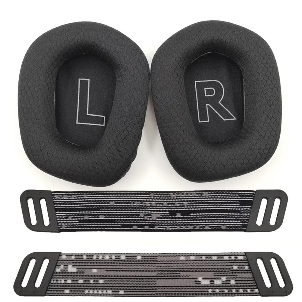 YAYINCC Replacement/Ice gel covers Earmuffs Ear pillows cushions headband rubber Ear pads for Logitech G733 G335 Headphones