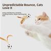 3Pcs Chewing Resistant Cat Interactive Ball Toy Solid Biting Cat Feather Ball Toys  Pet Teasing