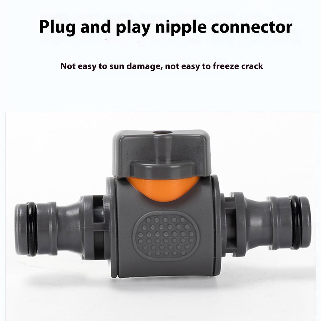 Garden Hose Pipe Tube Quick Release Valve Connector with Control Valve Extender Hose End for Horticultural Irrigation