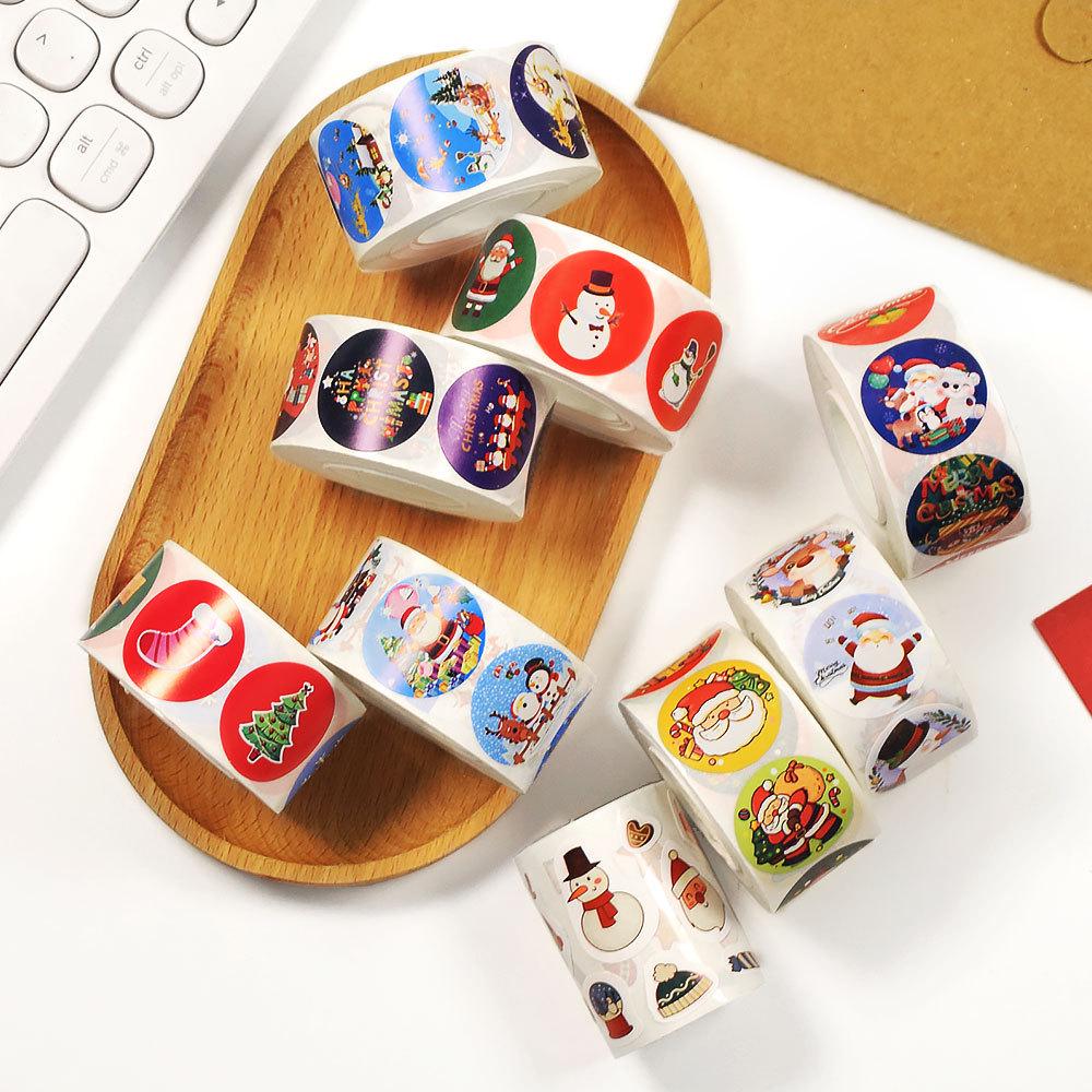 Cartoon Christmas Gift & Reward Self-Adhesive Stickers