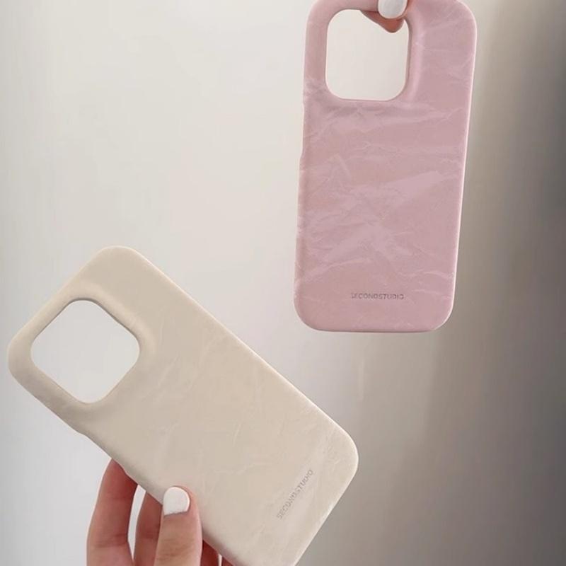 INS Cute Cream Satin Silk Marble Phone Case For iPhone 16 15 13 14 12 Pro Max Minimalist Lovely Girl Ladies Soft Leather Cover