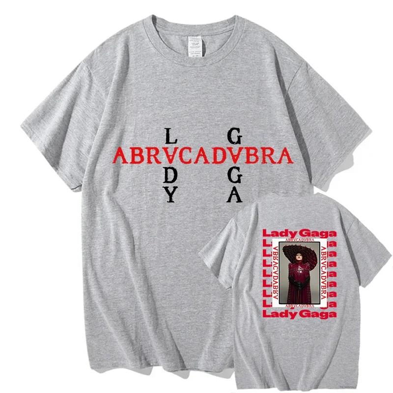 Lady Gaga Abracadabra T-shirt Unisex Fashion T-shirt for Men Women Vintage Clothing Summer Tops 2025 Short Sleeve Streetwear