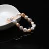 1String, Artificial Pearl Beads 9-10mm, Fashion Handmade Two-sided Light Straight Hole Beads for Jewelry Making DIY Necklace Bracelet Accessories 18cm