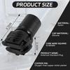 Trailer Plug Adapters, 7 Pin Round to 4 Pin and 5 Pin Flat Blade Trailer Adapter, Waterproof 2-in-1 Design Flat Blade Trailer Connector Plug for