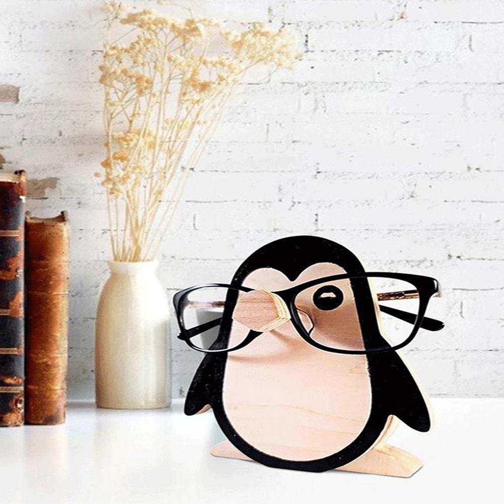 Wooden Glasses Display Stand Animal Shaped Desktop Rack Animal Eyeglass Holder  Nightstand