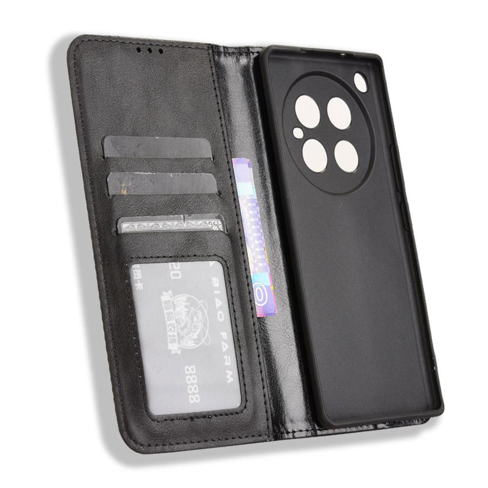 Dla Infinix Zero 40 4G X6860 Skórzane Etui Portfel Stojak Tekstura Retro Pokrowiec na Telefon